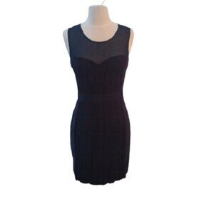 Theme Pleated Midnight Navy Juniors Dress, Size Large